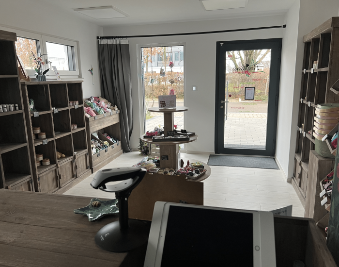 Eingang und Schaufenster